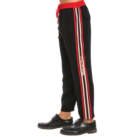 gucci pantalone nero maglia rossa|Nuova collezione di pantaloni da donna di Gucci su FARFETCH.